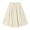 Corduroy Workwear Fit Comfortable Midi Skirt Pants