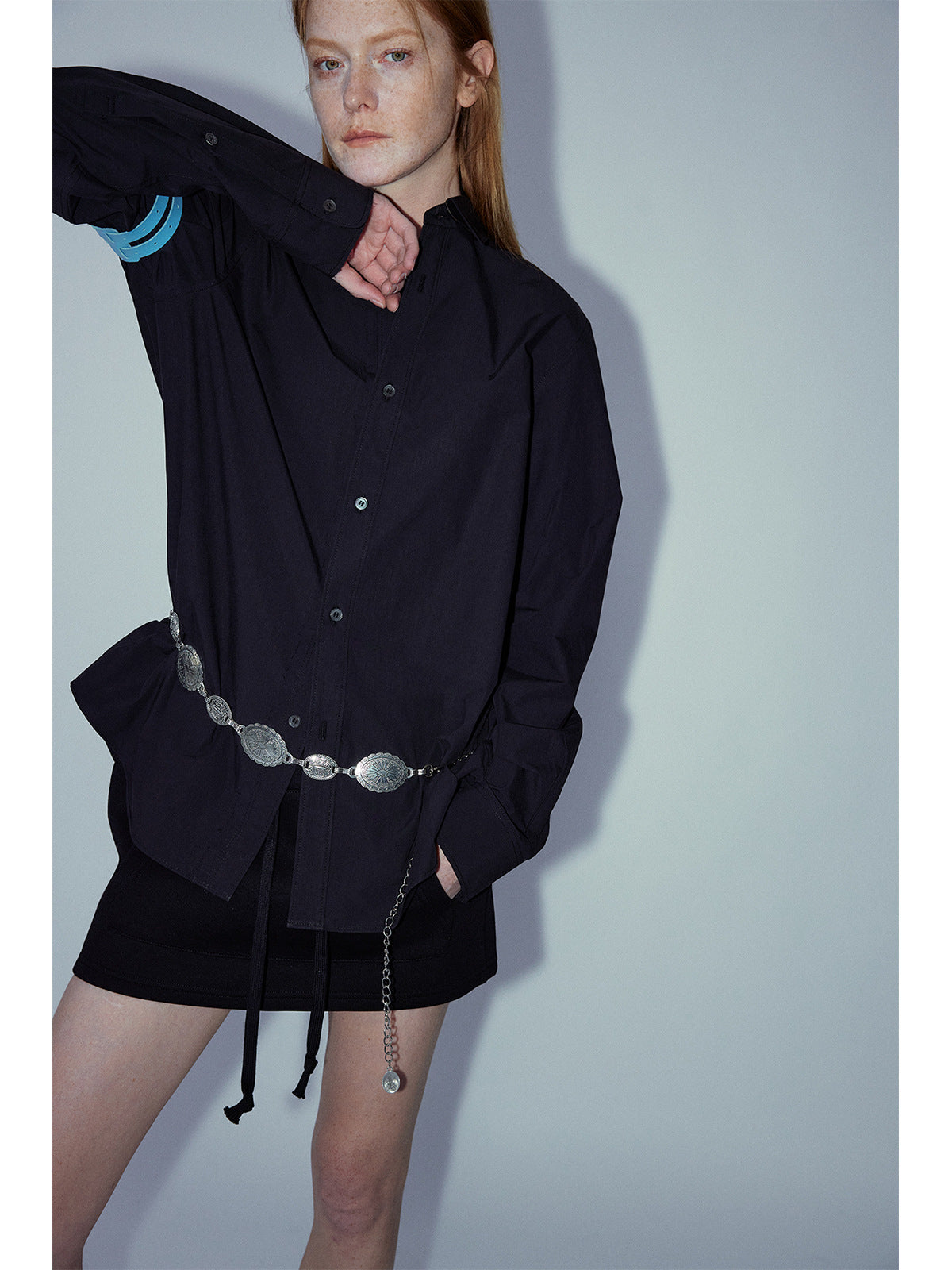 Single-breasted Long-sleeve Pure Cotton Shirt