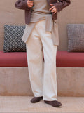 High-Waist Straight-Leg Jeans with Belt