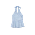 V-Neck Sleeveless Peplum Blouse