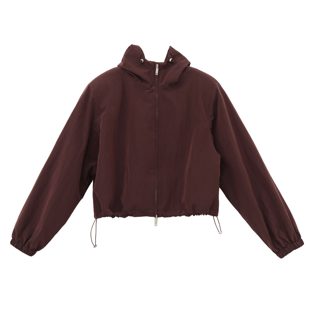 Double-Zipper Design Plush Functional Hooded Jacket
