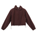 Double-Zipper Design Plush Functional Hooded Jacket