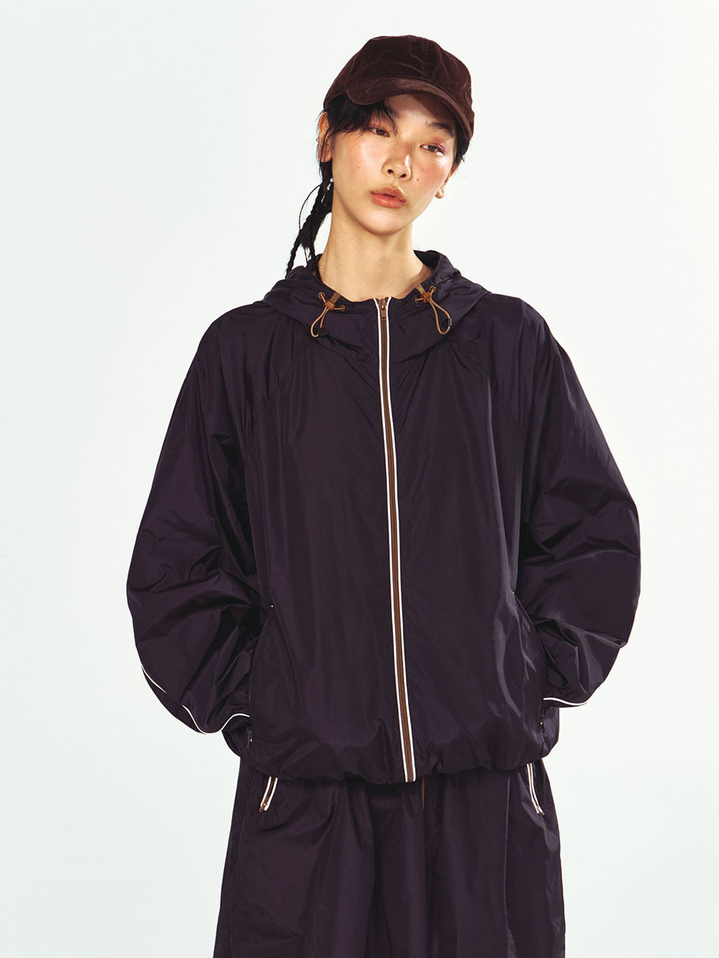 Unisex Stylish Sporty Long-sleeve Hooded Jacket