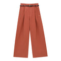 High-Waist Wide-Leg Loose Pleated Pants