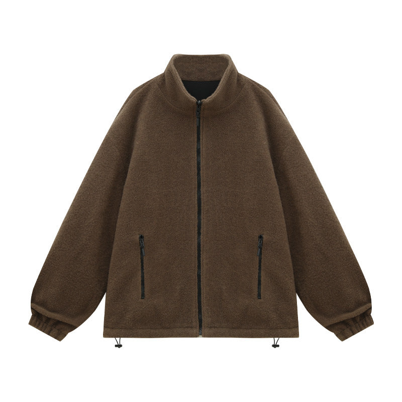 Oversized Polar Fleece Full Zip Jacket