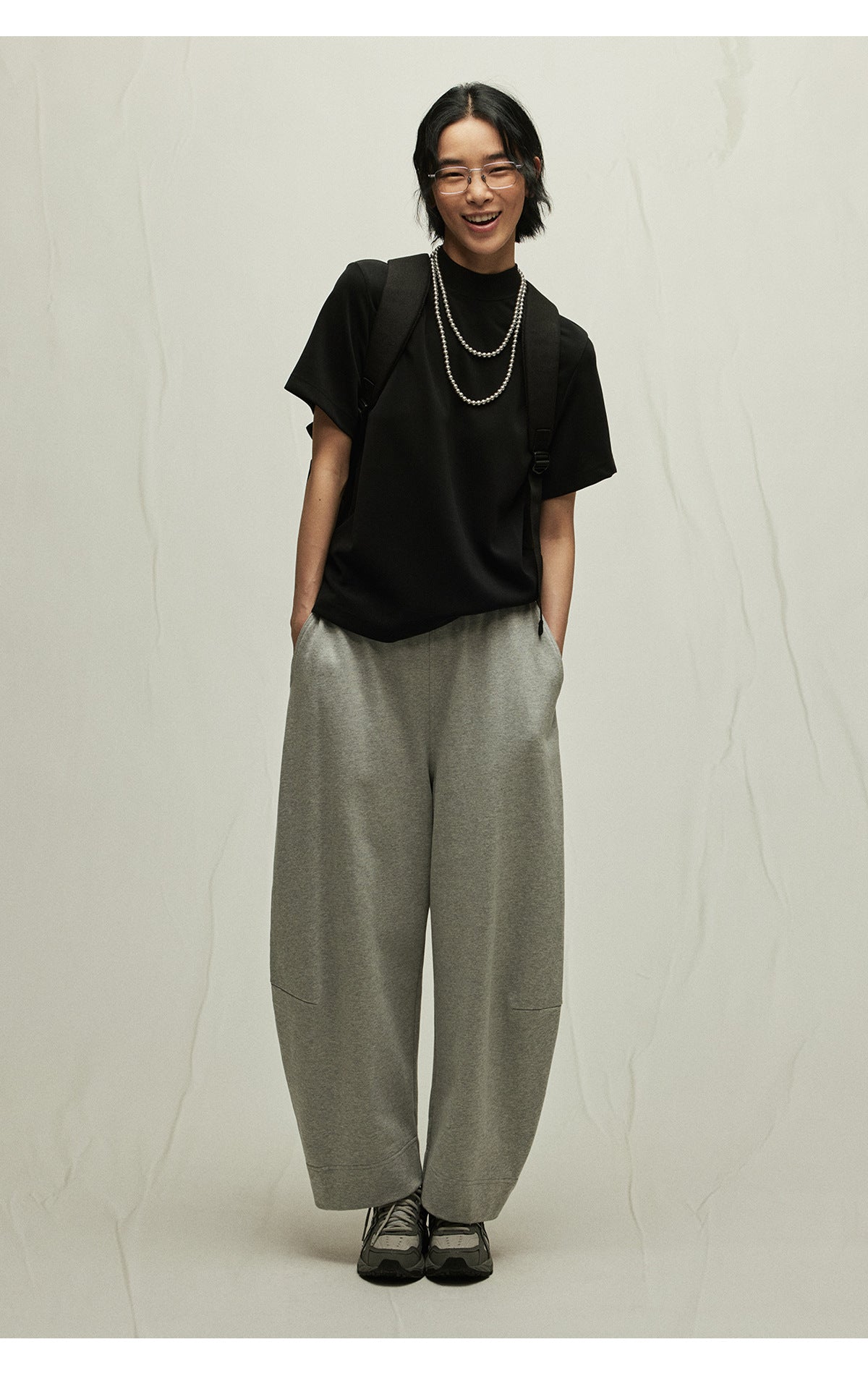 Comfortable Baggy Low-Rise Cotton Sweatpants