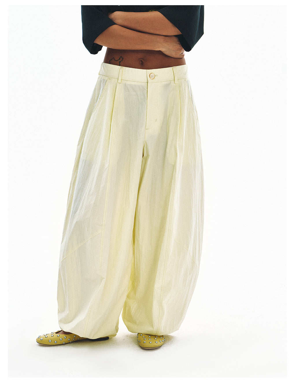 Super Baggy High-Waisted Parachute Pants