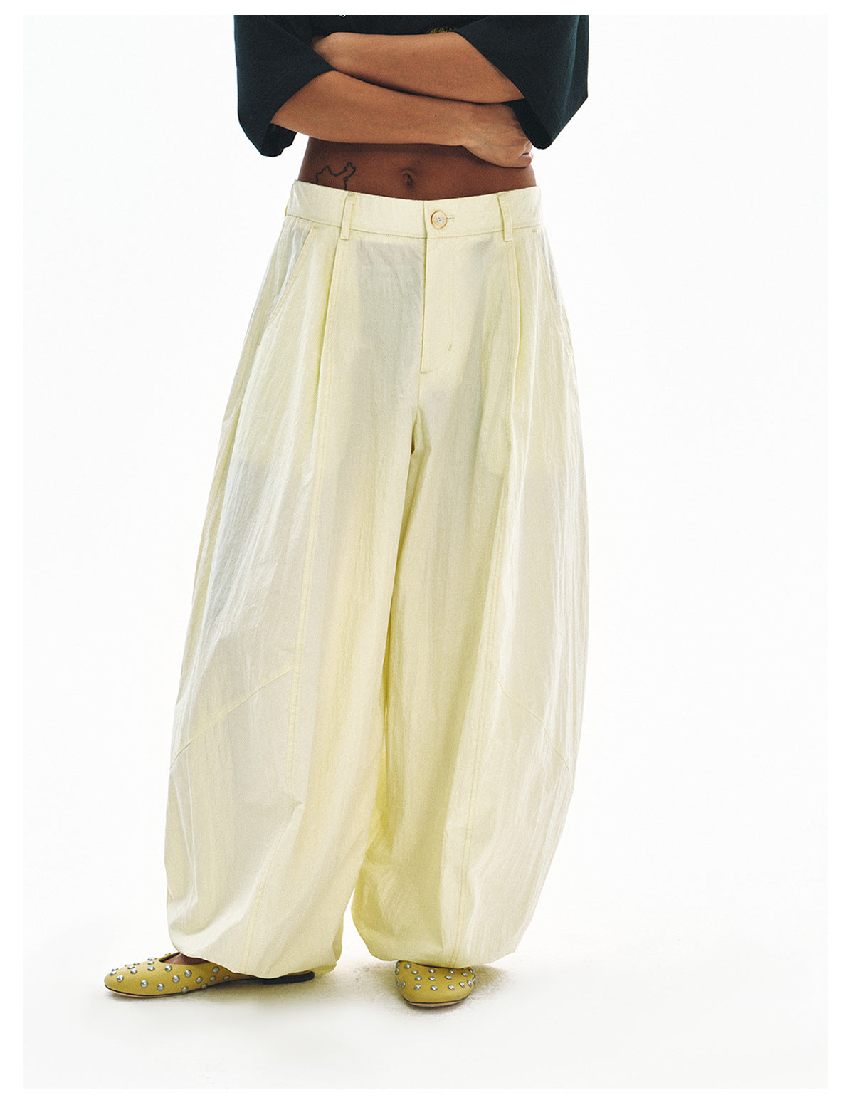 Super Baggy High-Waisted Parachute Pants