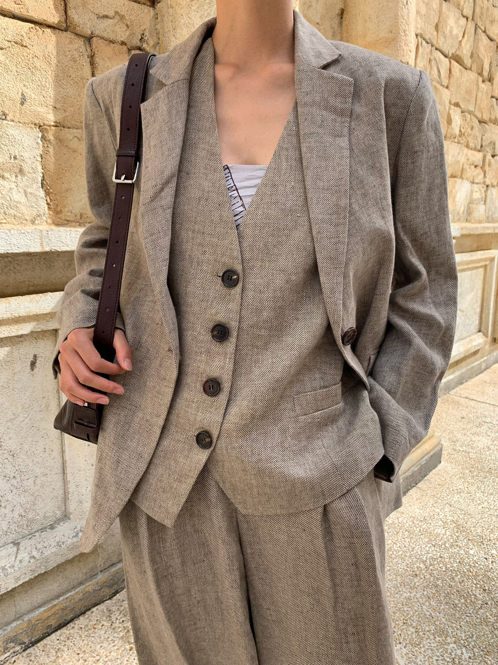 Oversize Linen Women's Blazer