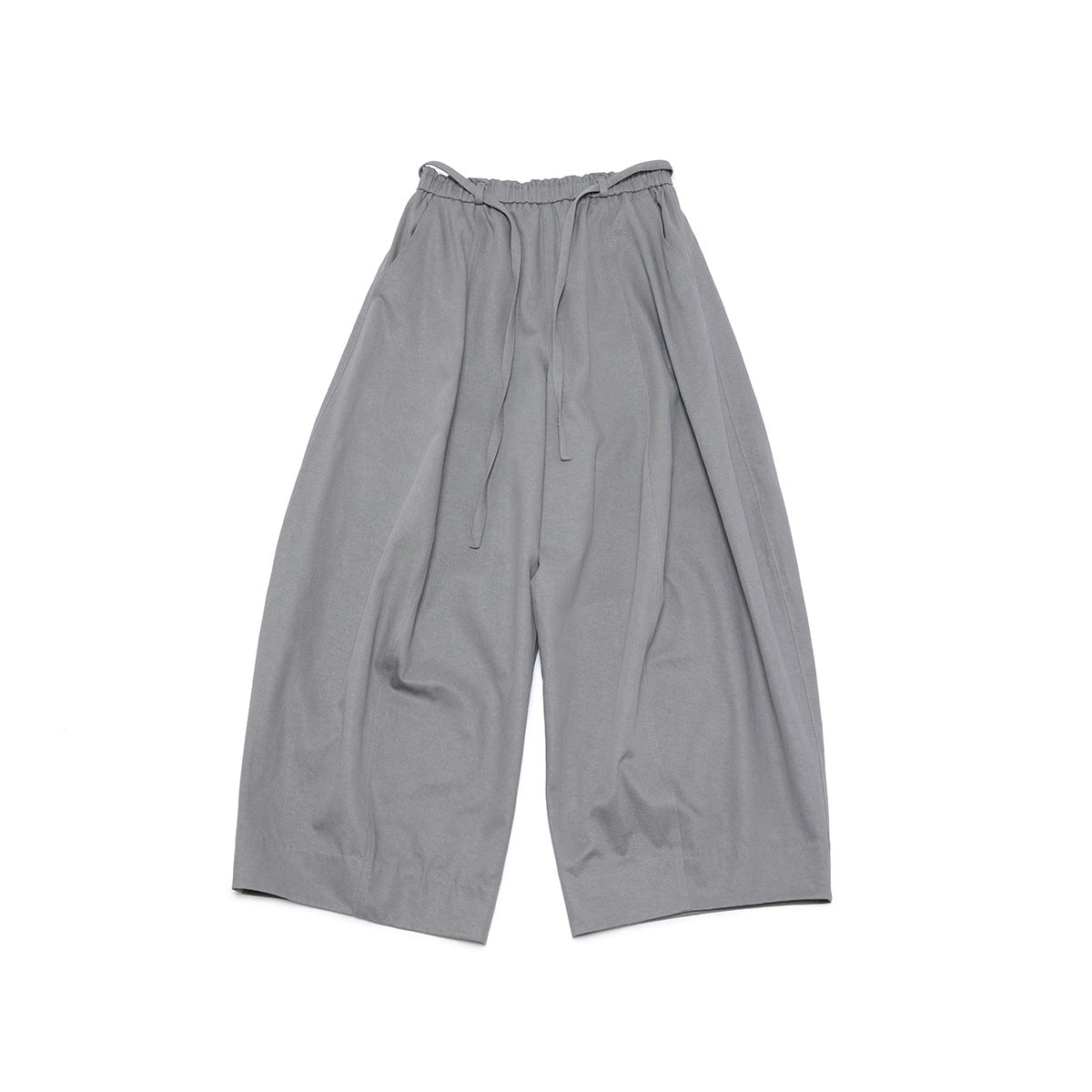 High-Waist Tie Relaxed Lantern Pants
