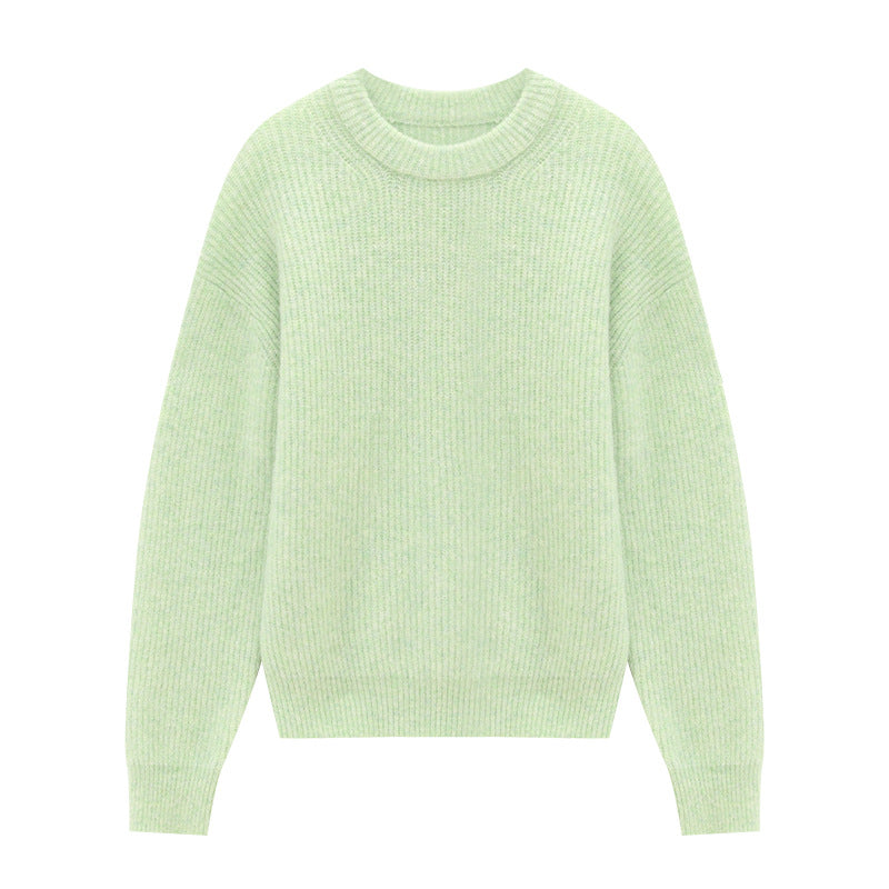 Round Neck Mohair Sweater