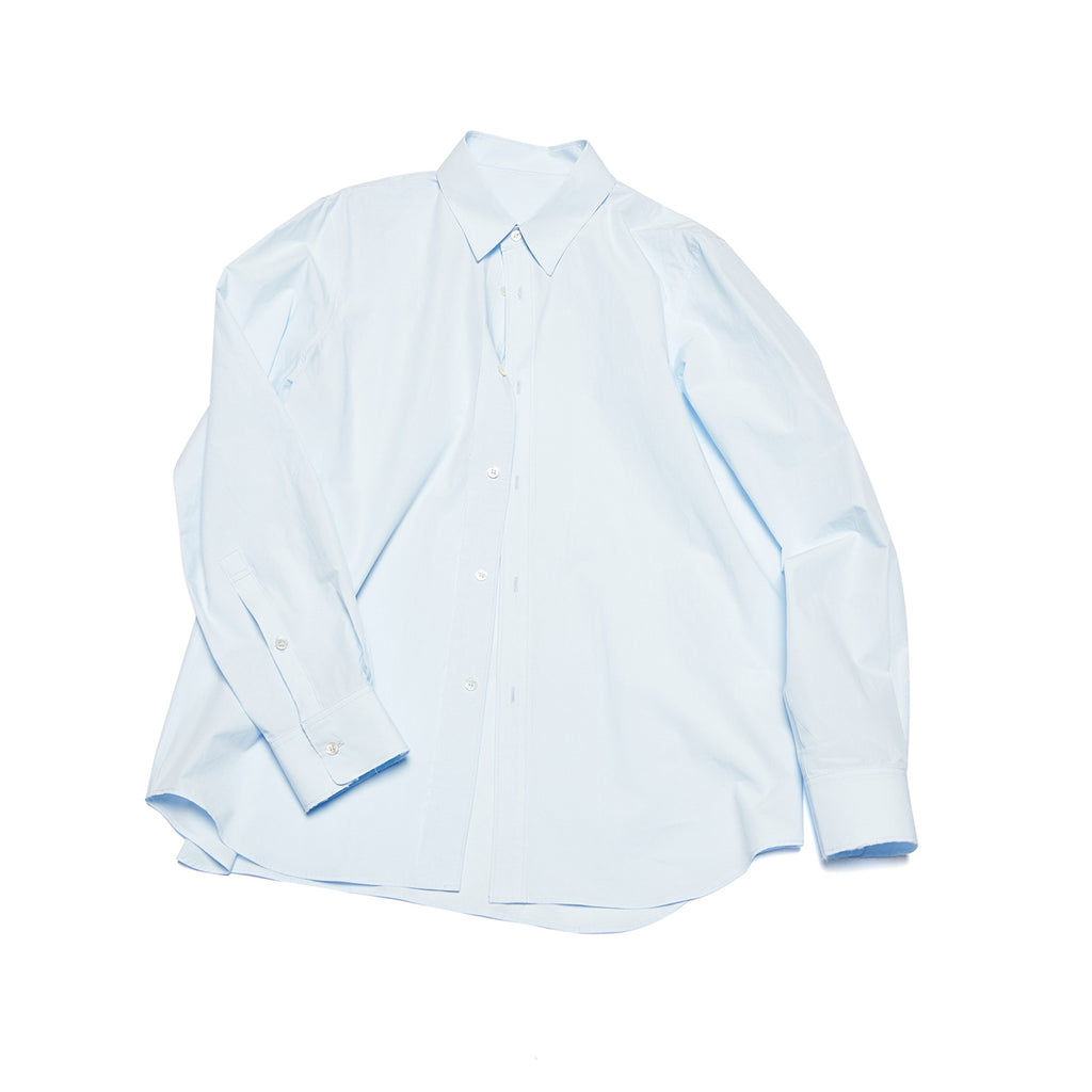 Single-breasted Long-sleeve Pure Cotton Shirt