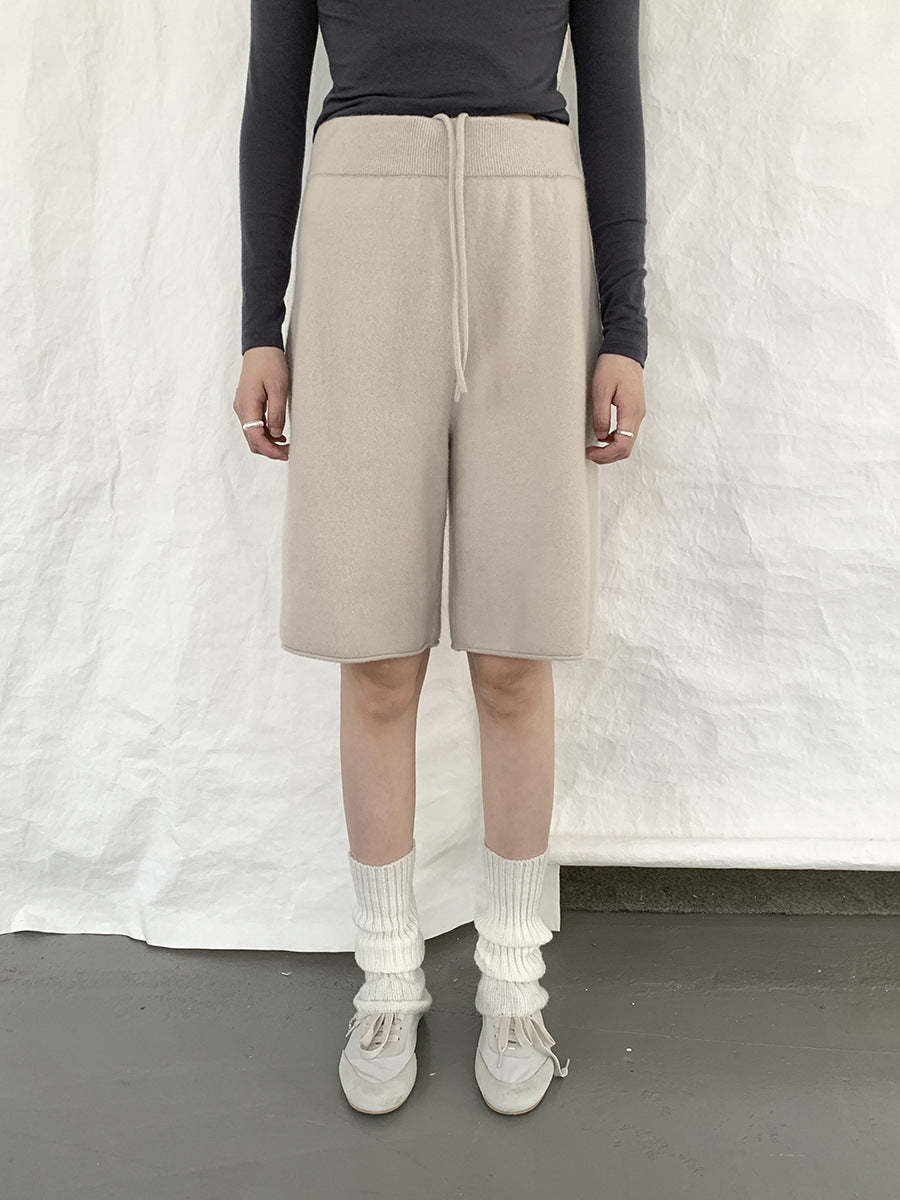 100% Wool Knee-Length Shorts