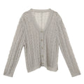 Hollow Relaxed Woven Cardigan