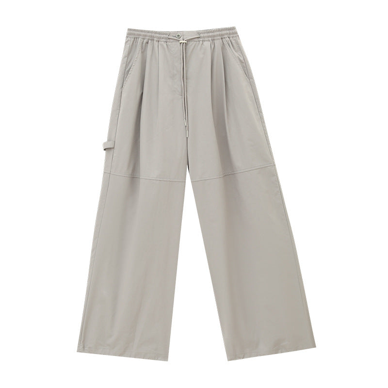 Cotton Elastic Waist Light Sports Style Pants