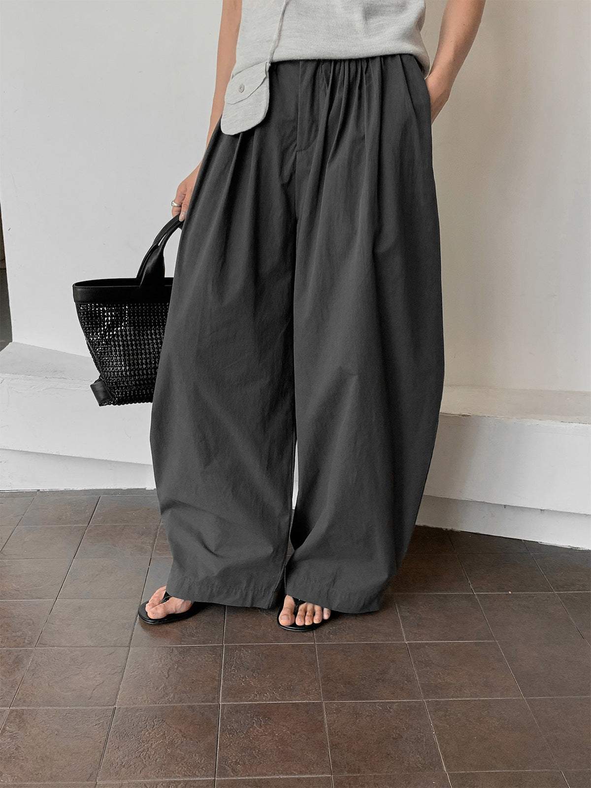 Low Waist Parachute Bubble Casual Pants
