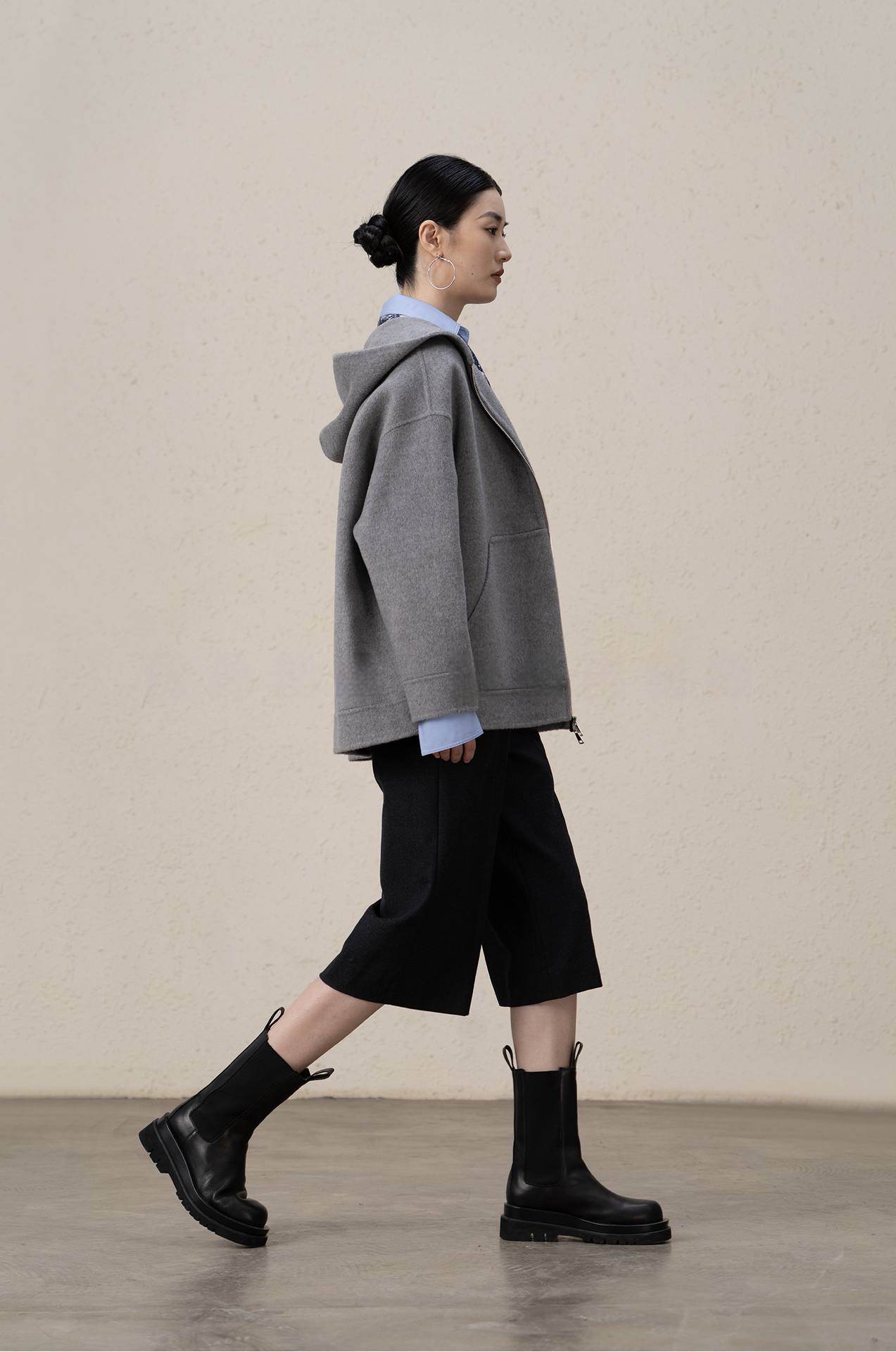 Ffluffy And Soft Wool Cashmere Double-sided Coat