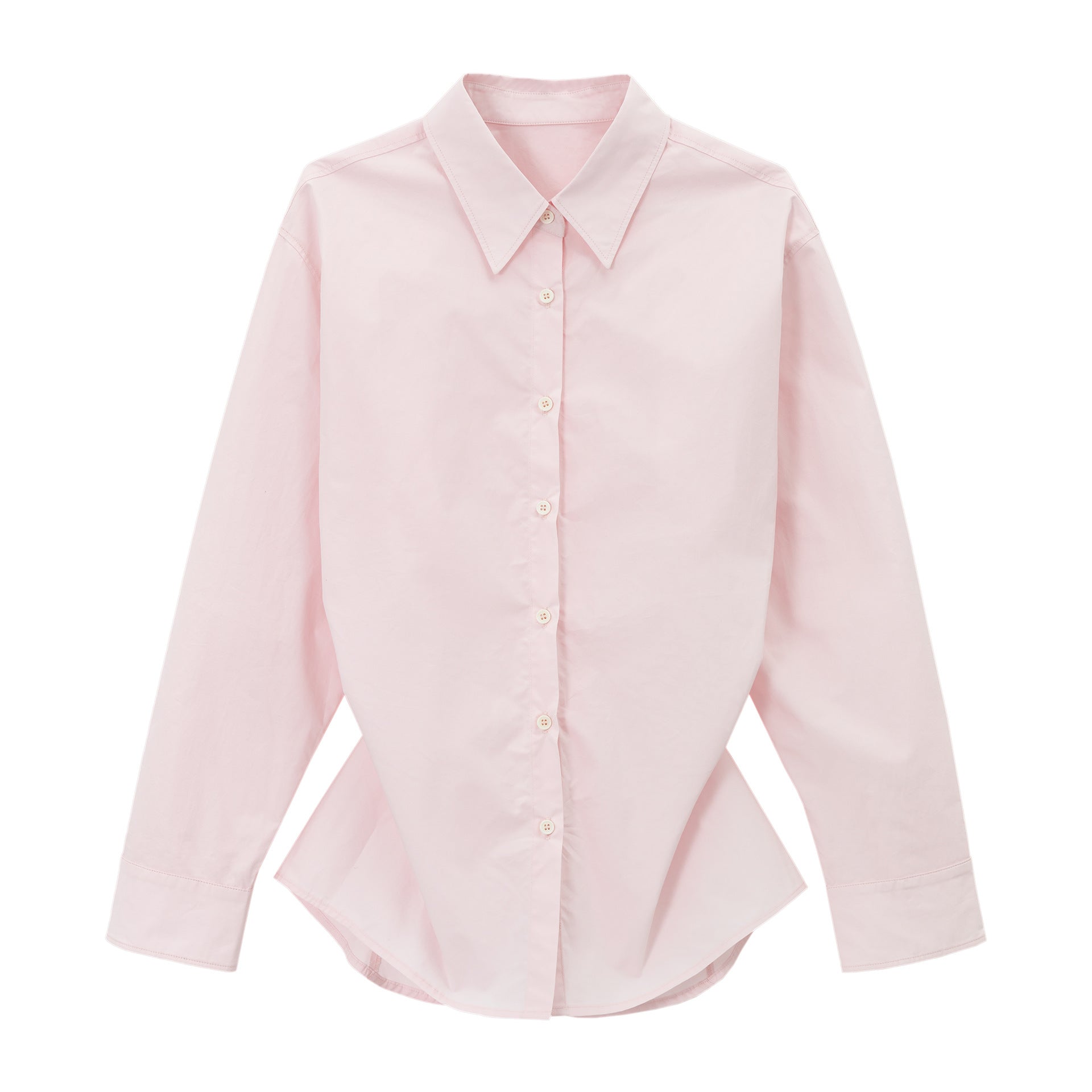 Oversized Cotton Button-Up Shirt