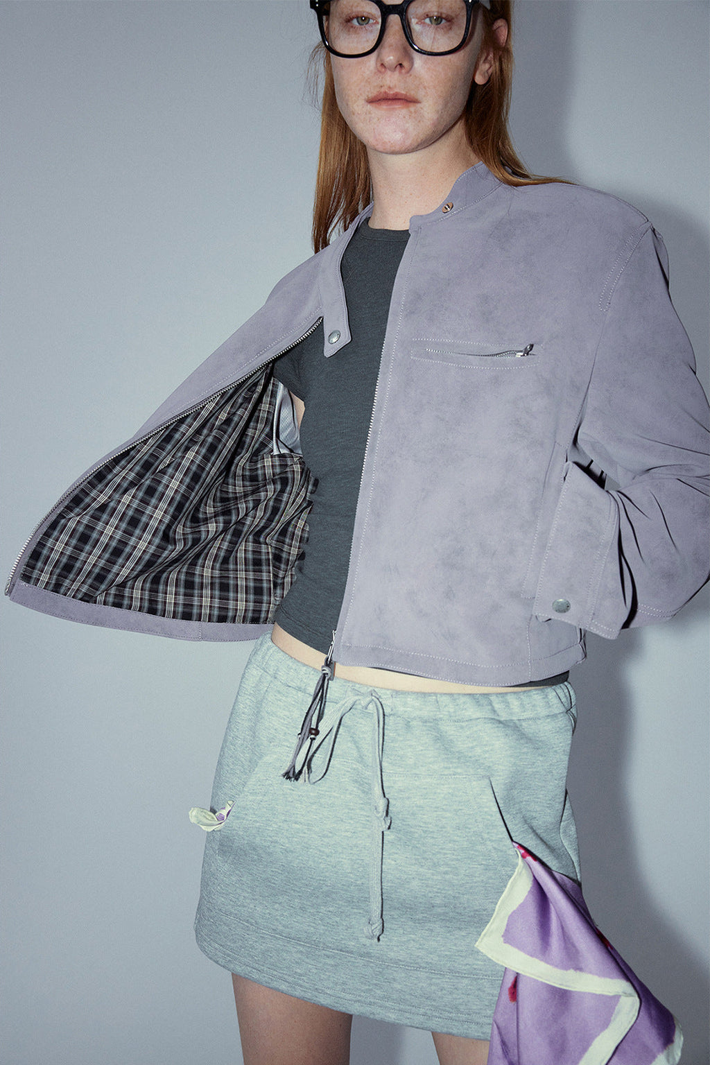 Vintage Style Suede Slim Jacket