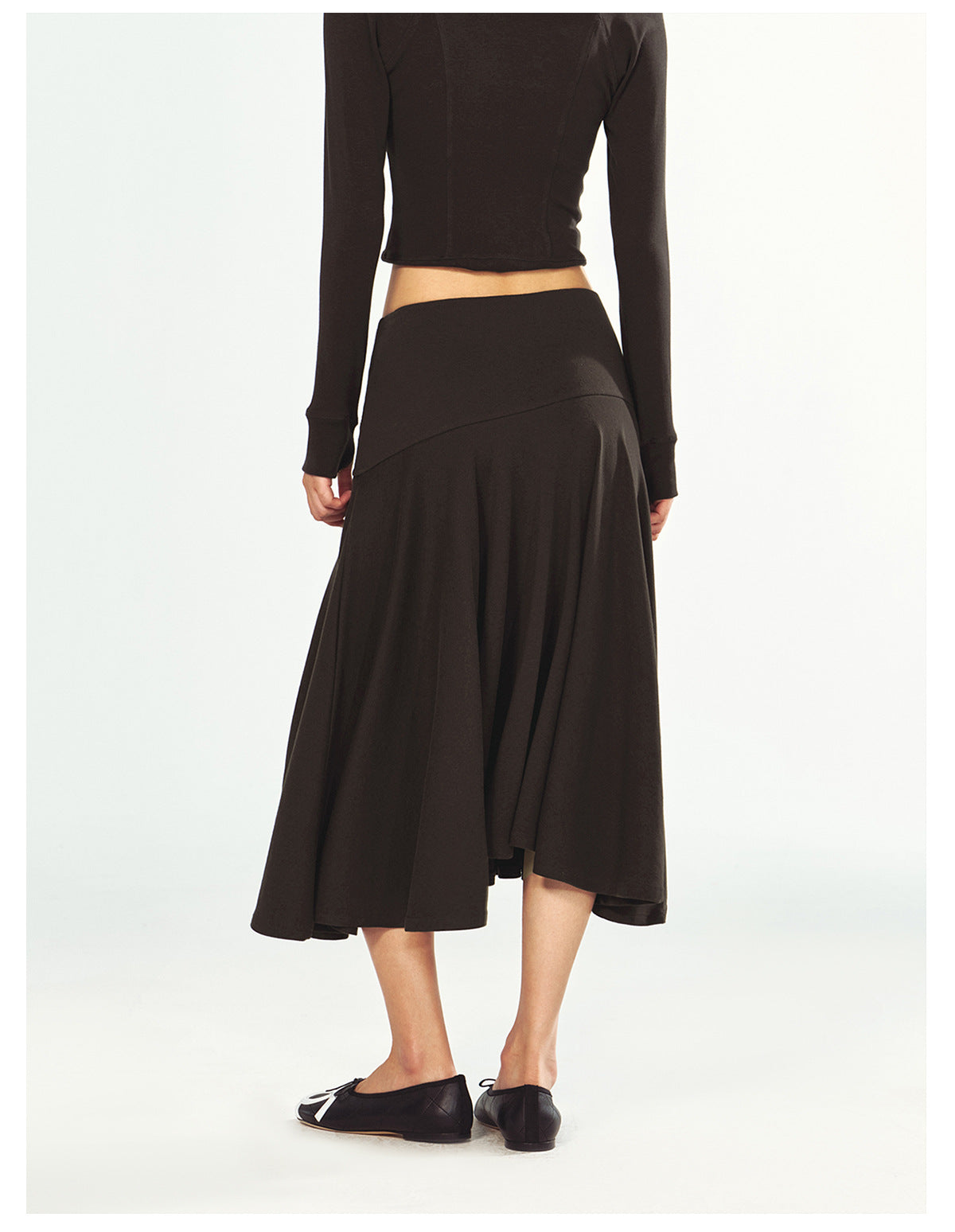 Stretchy Knitwear Casual Maxi Skirt
