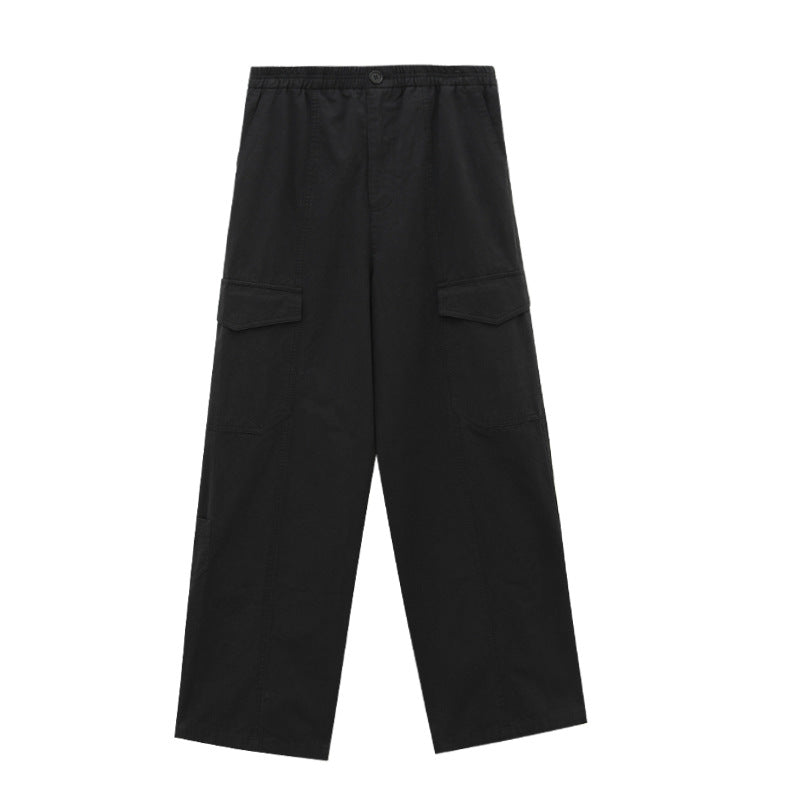 High Waist Utility Straight Leg Cargo Pants