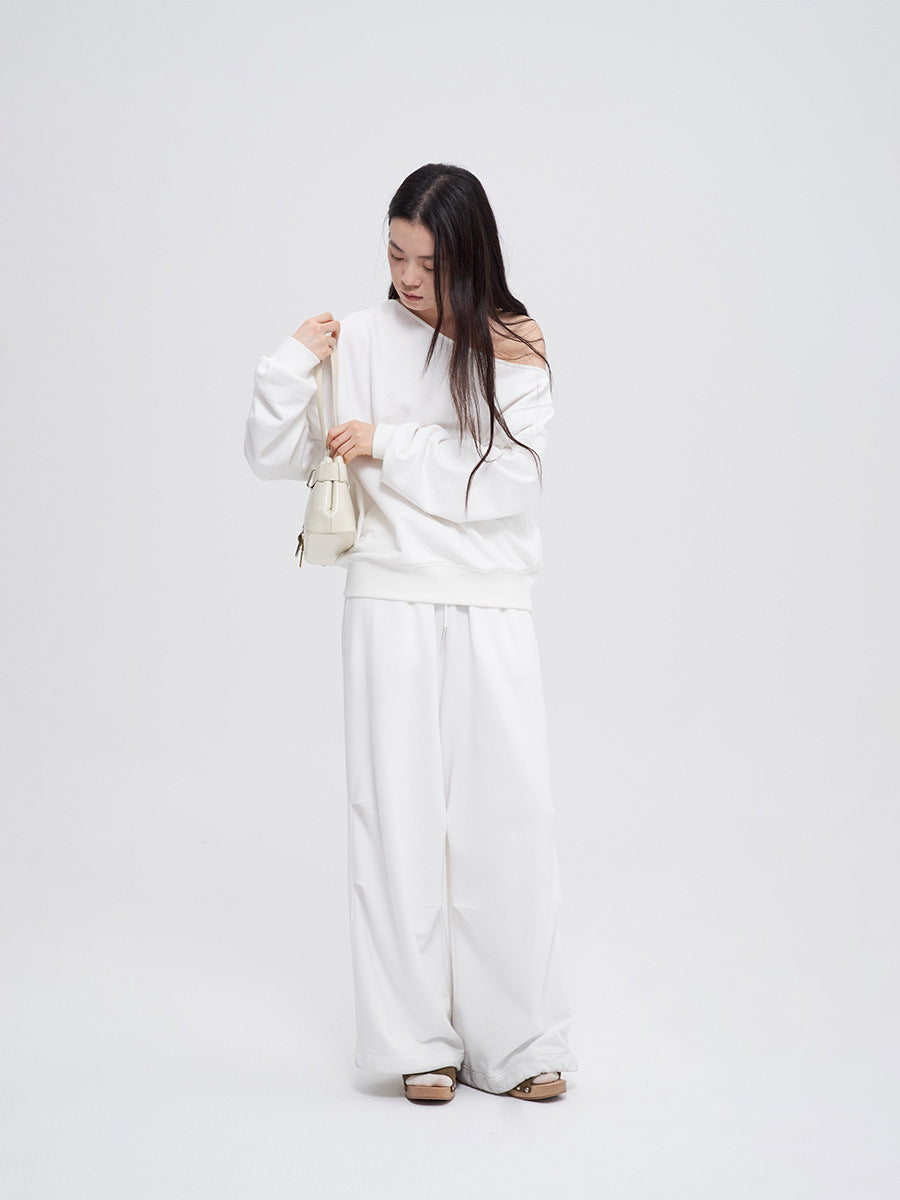 Super Baggy Elastic Hem Wide-Leg Sweatpants