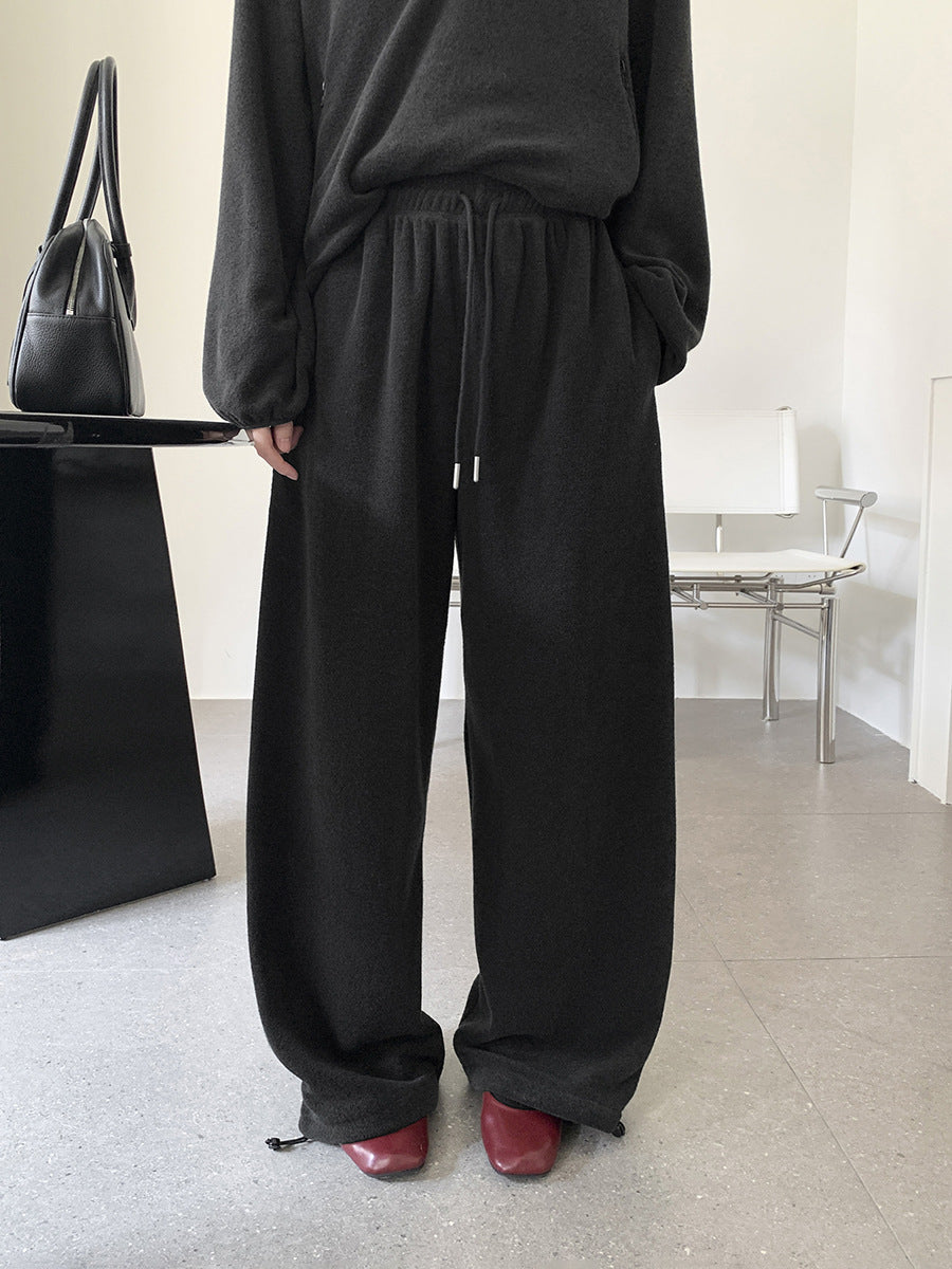 Thick Fleece Warm Versatile Fluffy Sweatpants