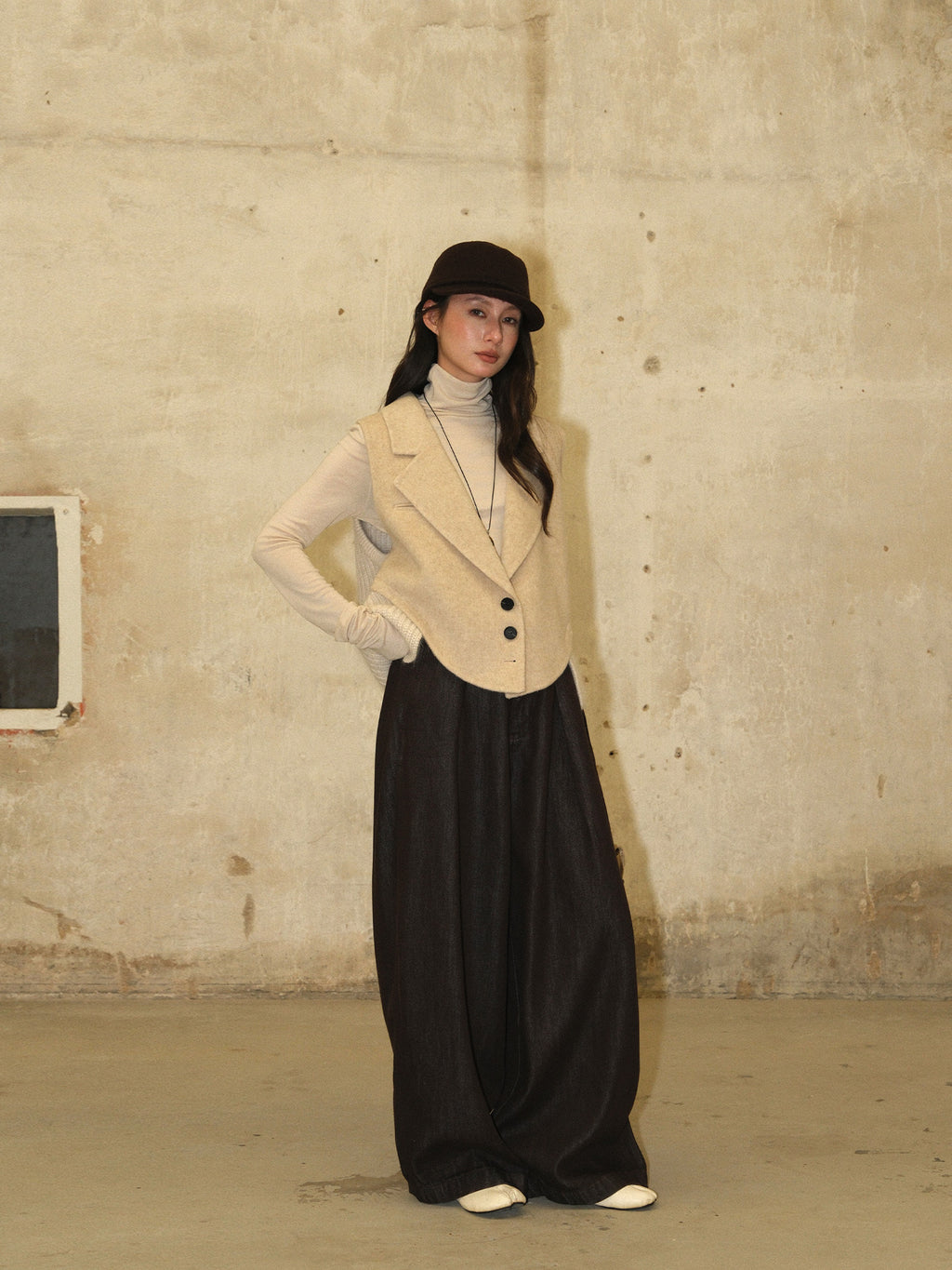Wide-Leg Loose Long Baggy Pants