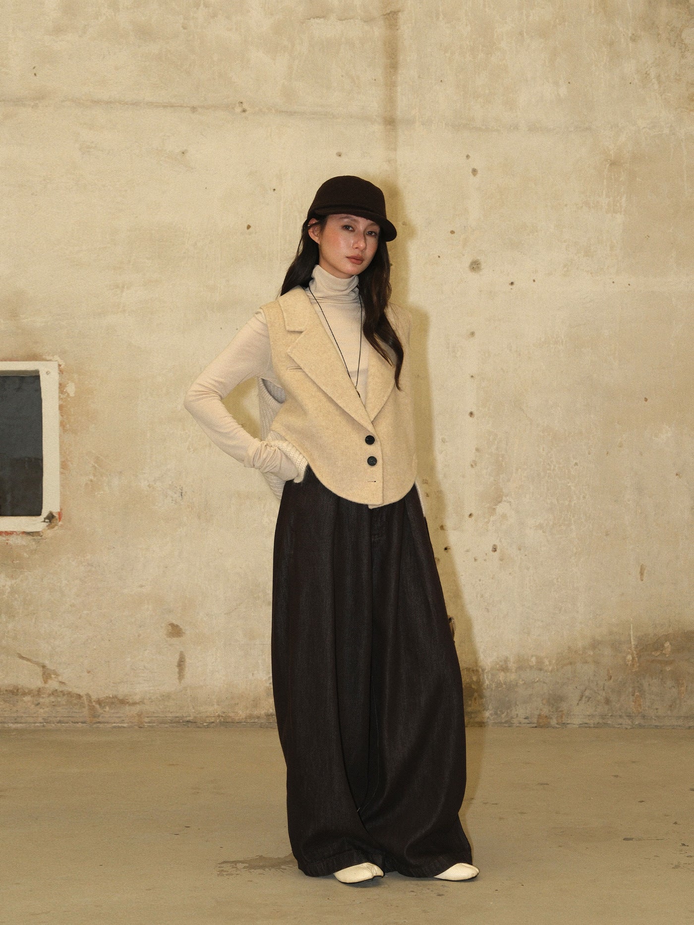 Wide-Leg Loose Long Baggy Pants