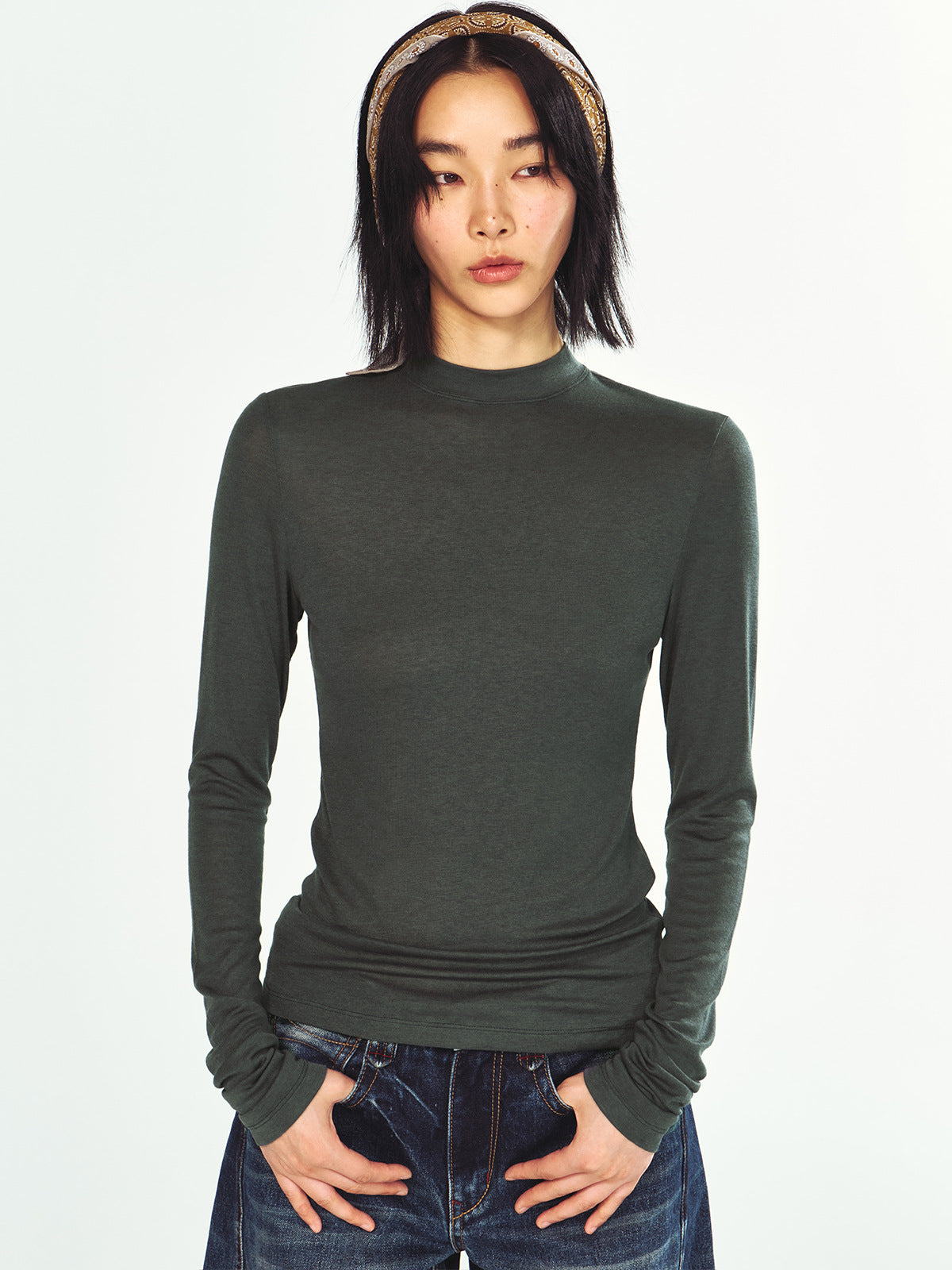 Half-Turtleneck Base Layer Long-sleeve Shirt