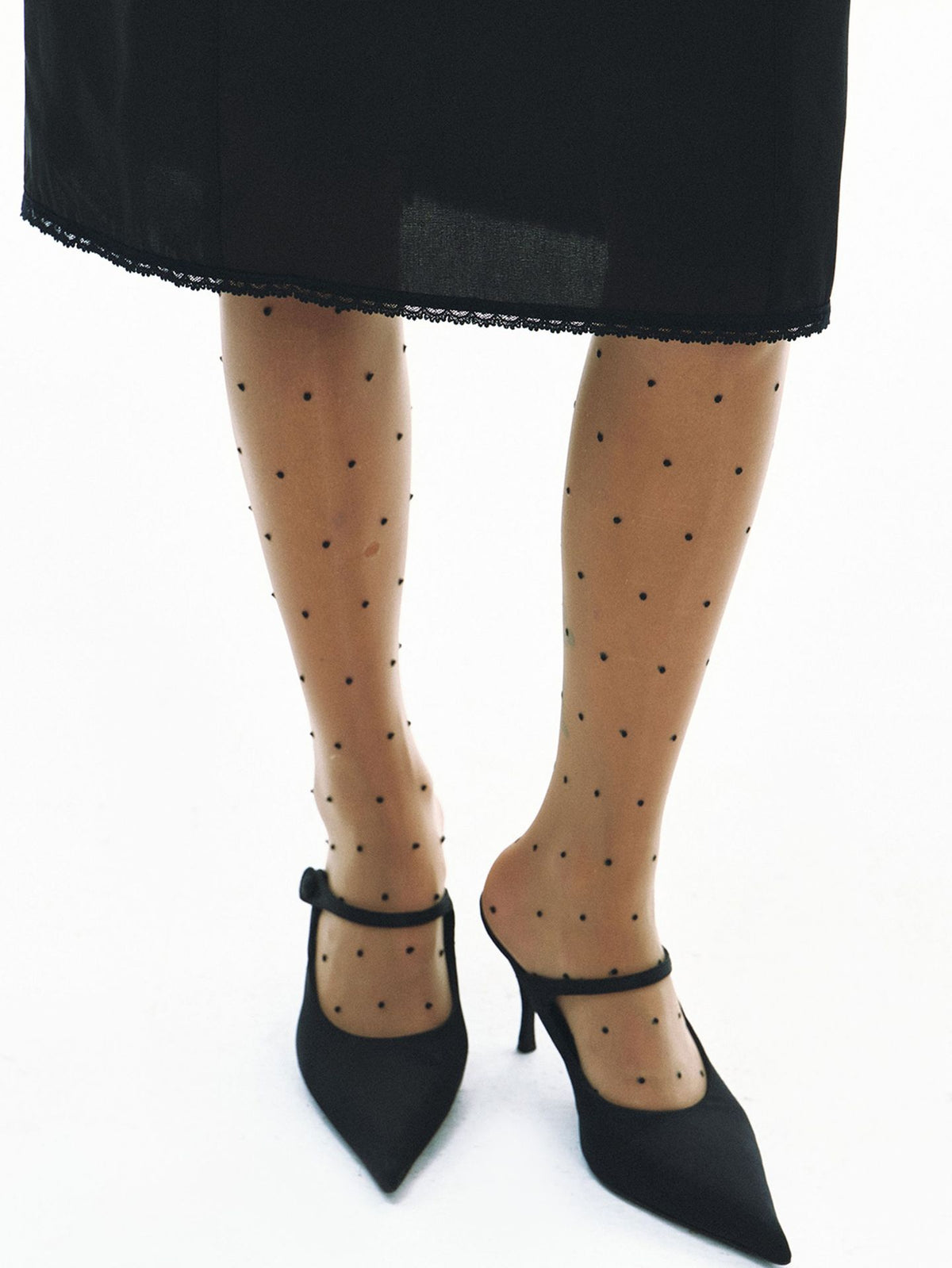 Linen Silk Straight Midi Skirt