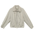 Woven Collar Double Zipper Windbreaker Jacket