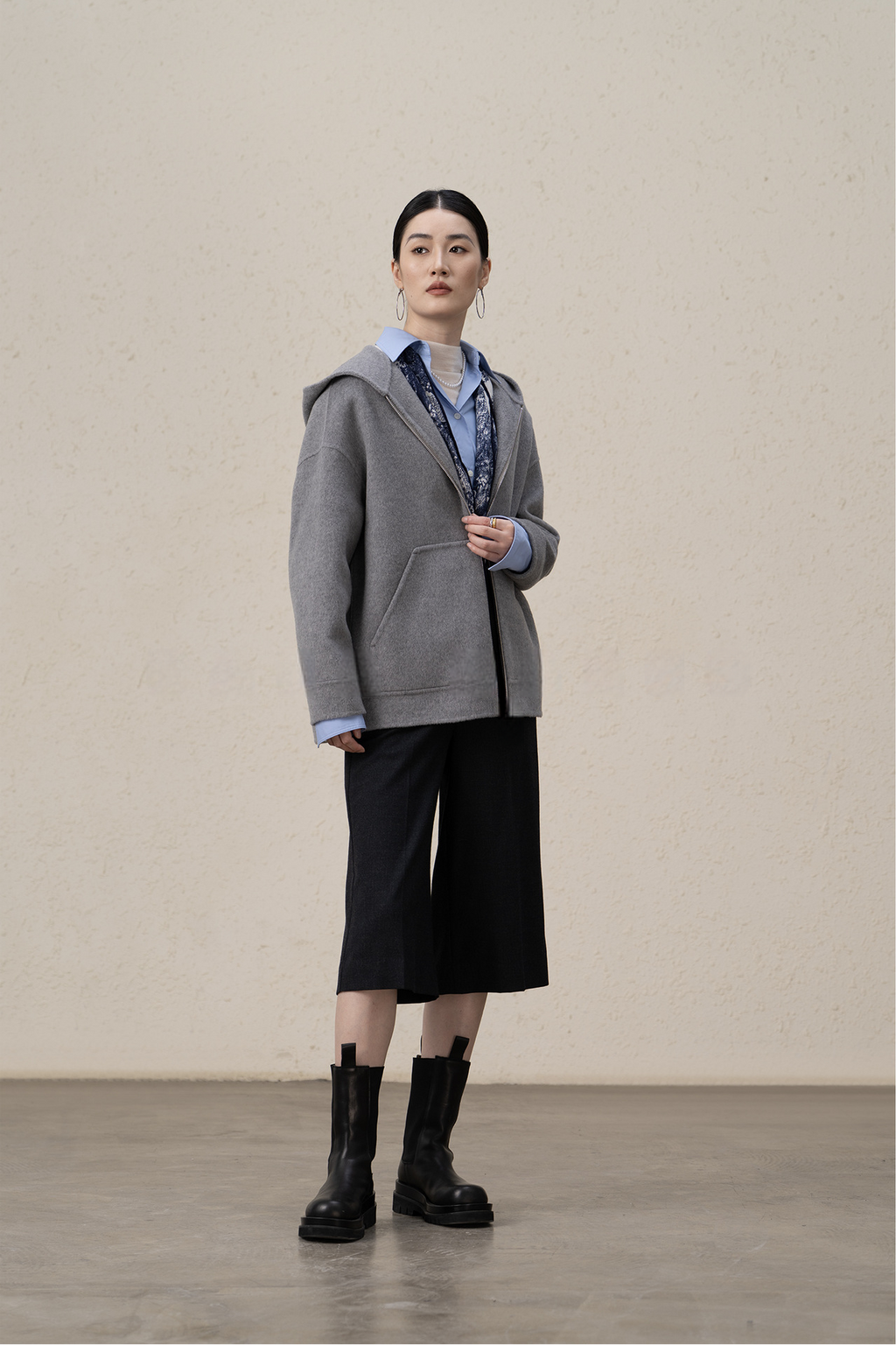 Ffluffy And Soft Wool Cashmere Double-sided Coat