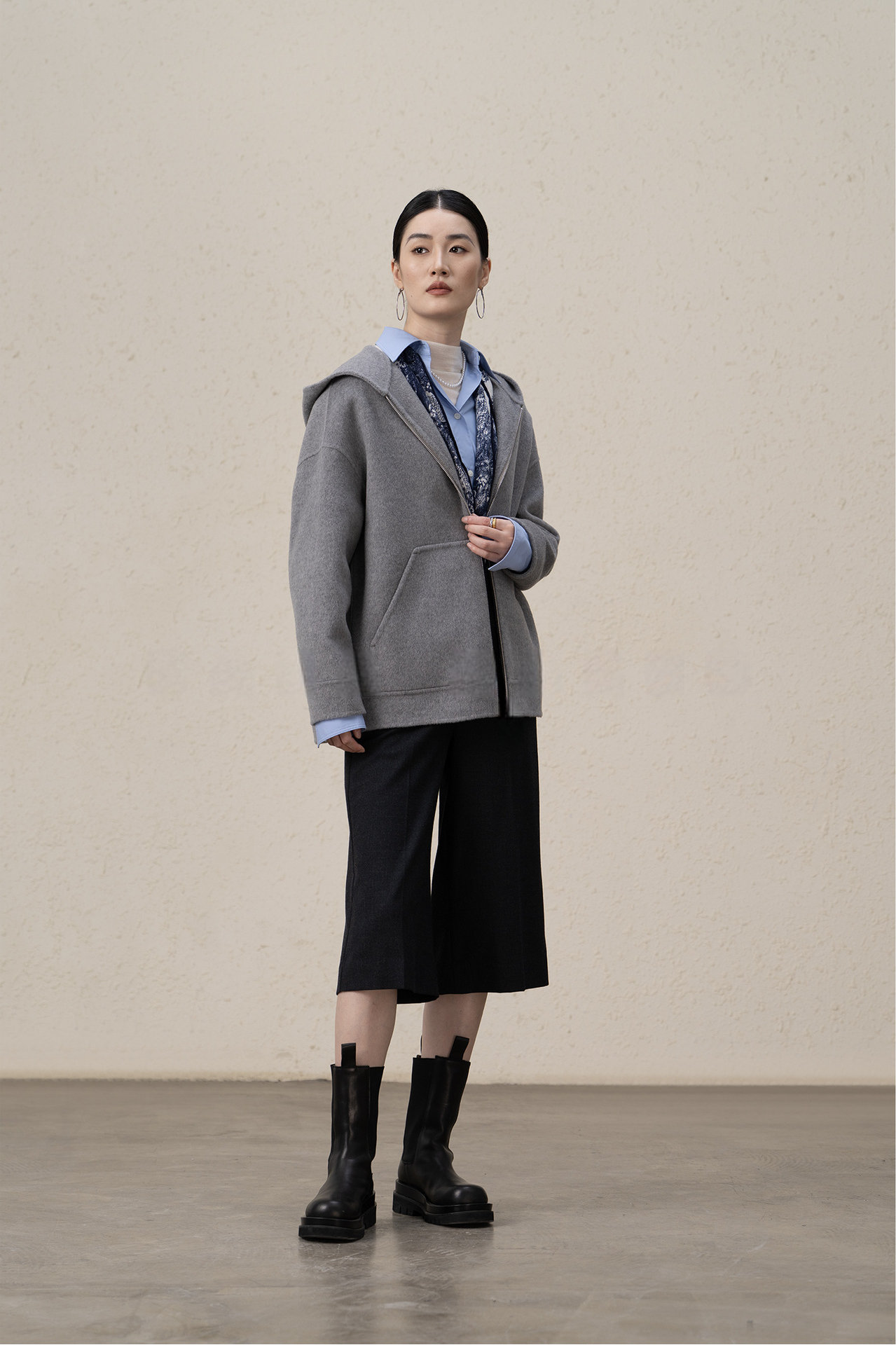Ffluffy And Soft Wool Cashmere Double-sided Coat