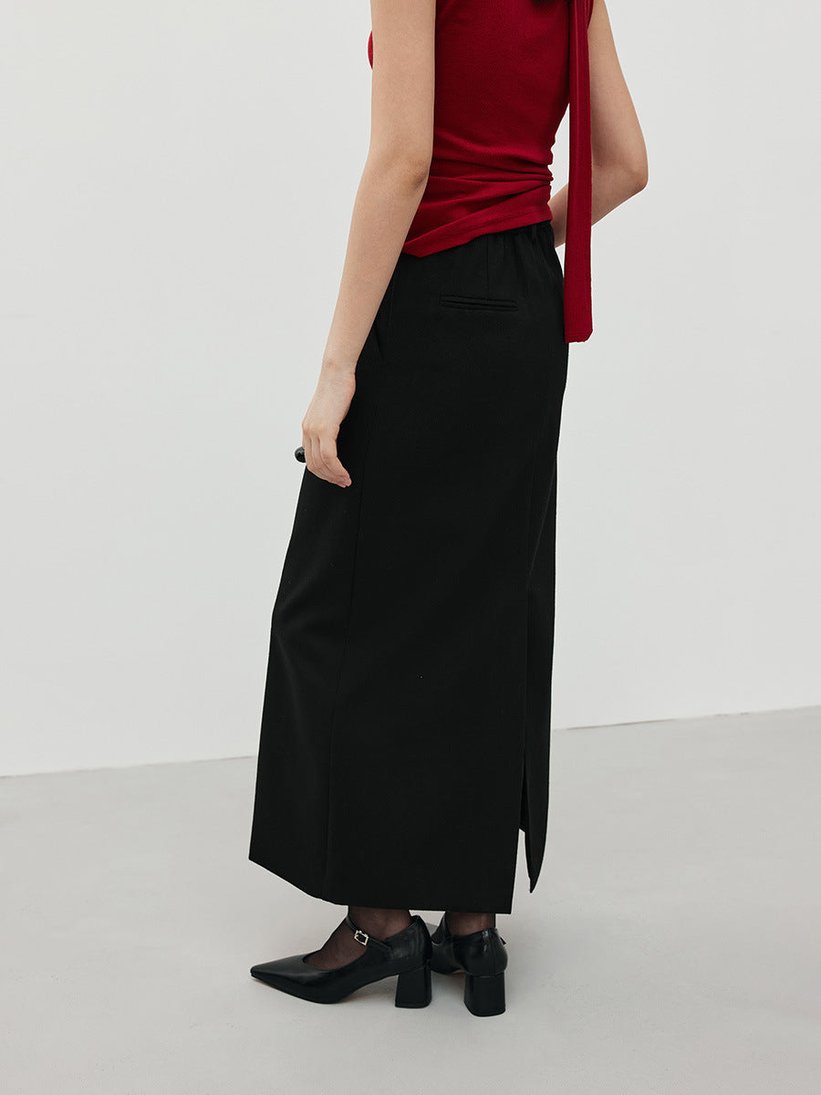 Smooth Hepburn Straight Maxi Skirt
