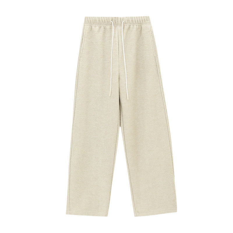 Drawstrings Soft Wool Sweatpants