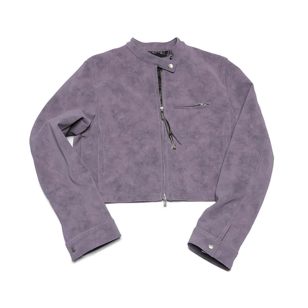Vintage Style Suede Slim Jacket