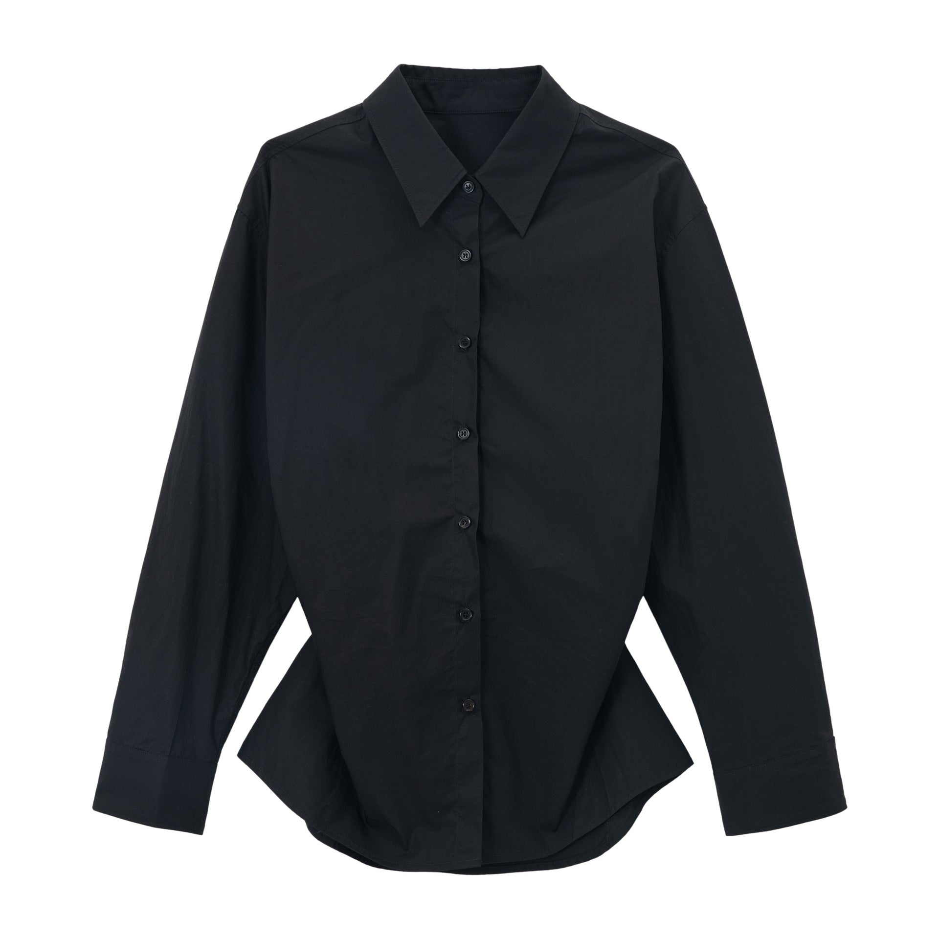 Oversized Cotton Button-Up Shirt