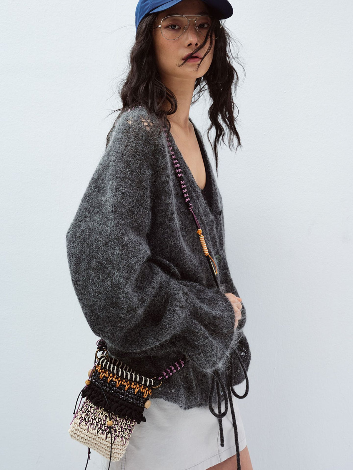 Handwoven Paired Crossbody Shoulder Phone Bag