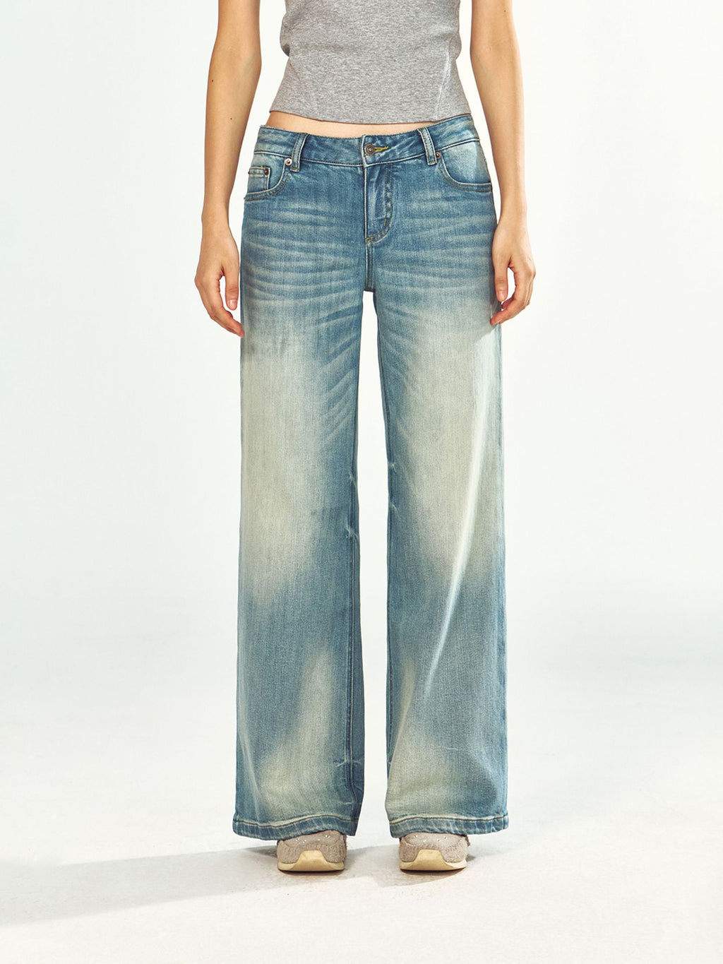 Low-rise Straight-leg Versatile Jeans