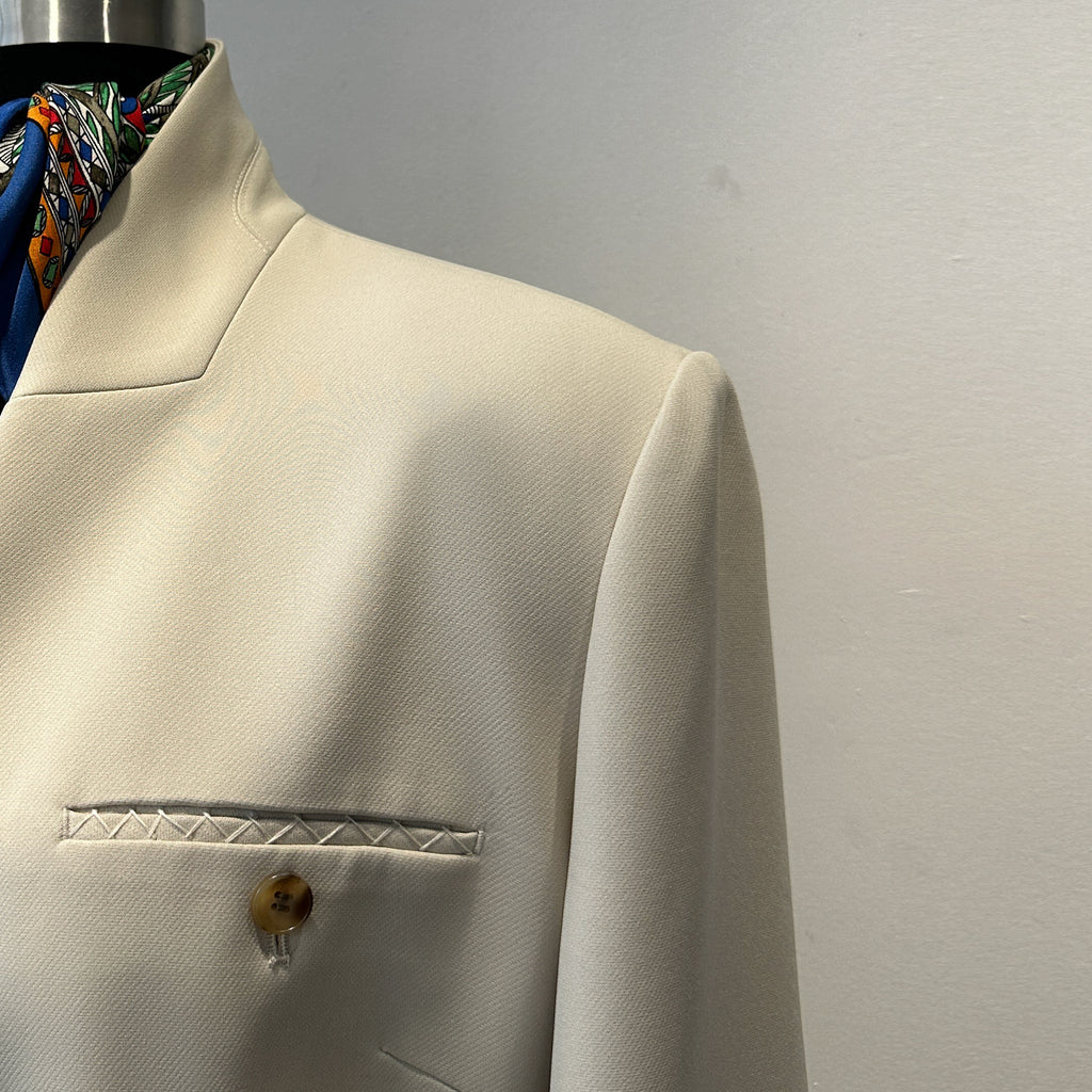 Premium Stand-up Collar Mid-Length Lace-Up Blazer