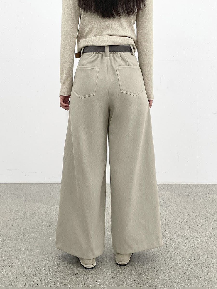 Wide-Leg Casual Style Pants