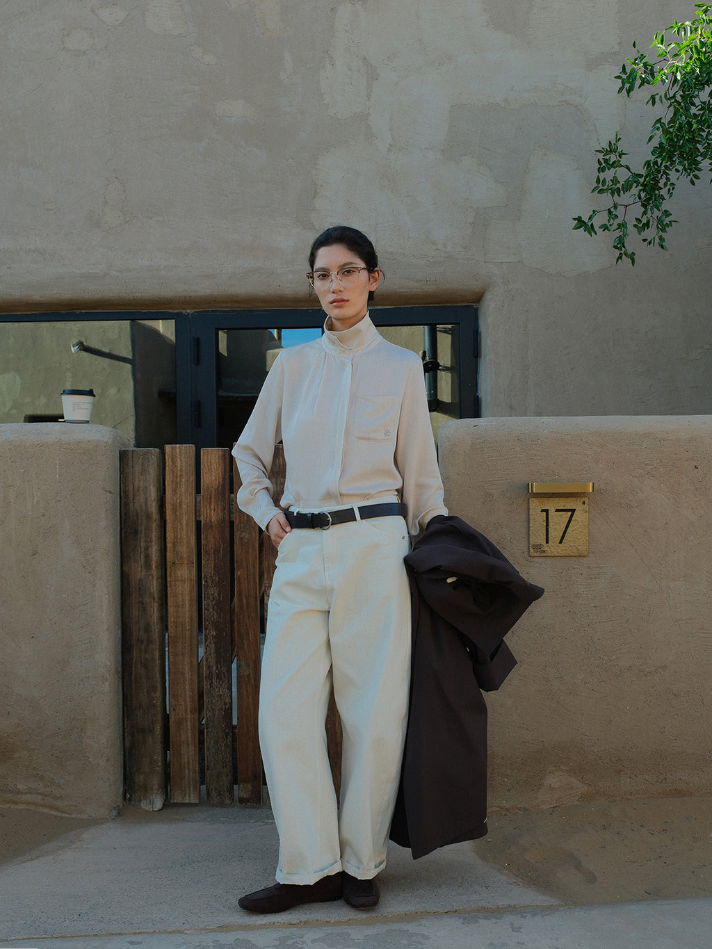 Straight-Leg Casual Pants