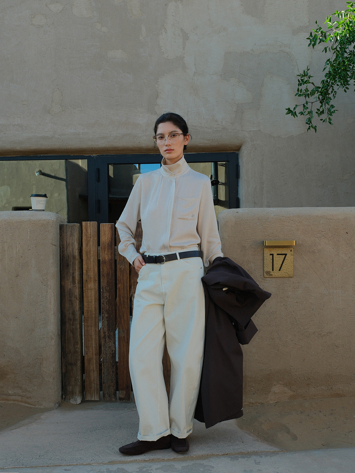 Straight-Leg Casual Pants