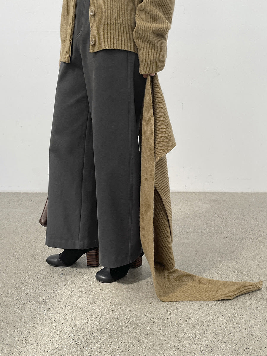 Wide-Leg Casual Style Pants