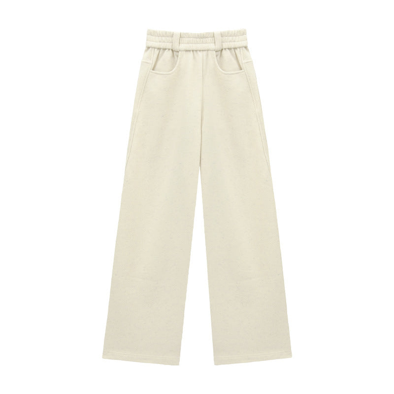 High-Rise Straight-Leg Wool Pants