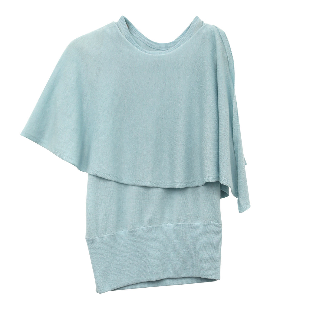 Detachable Shawl Knit Slim Top