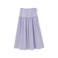 Pleated Simple Style Maxi Skirt