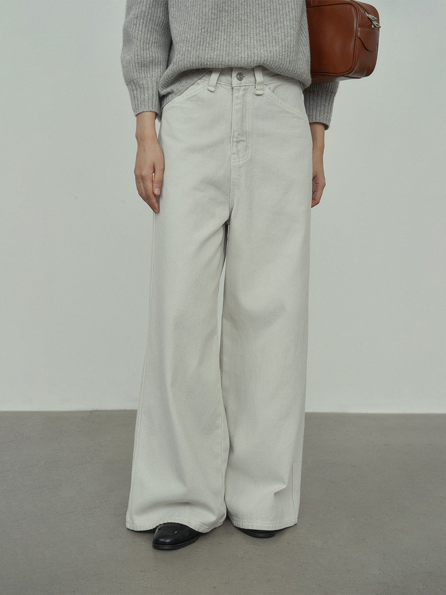 Wide-Leg High Waisted Jeans