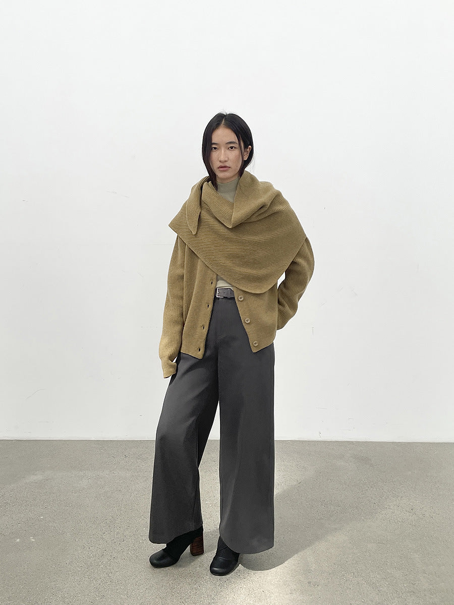 Wide-Leg Casual Style Pants